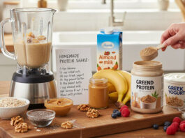 วิธีทำอาหารเสริมโปรตีน (Protein Shake) เองที่บ้านปลอดสารและดีต่อร่างกาย วิธีทำอาหารเสริมโปรตีน (Protein Shake) เองที่บ้านด้วยวัตถุดิบธรรมชาติ