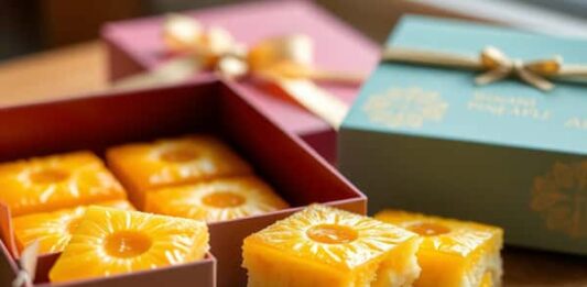 ขนมเค้กสับปะรดไต้หวัน Pineapple Cake ของฝากชิ้นเล็กที่ใครไปก็ต้องซื้อ ขนมเค้กสับปะรดไต้หวัน Pineapple Cake ของฝากชิ้นเล็กที่ใครไปก็ต้องซื้อ